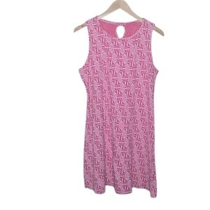 Fresh Produce Abstract Floral Pink Sleeveless Dress